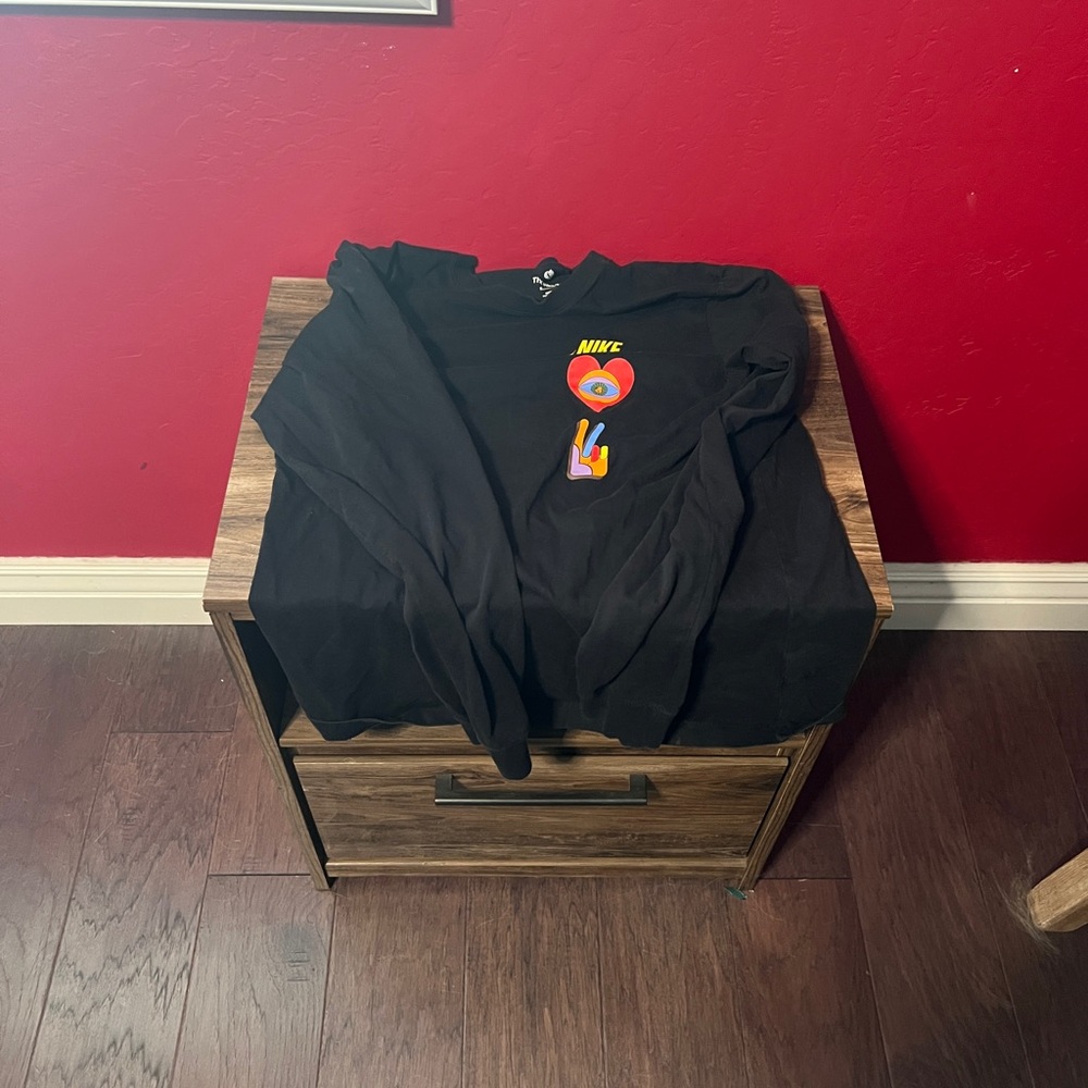 Nike Black Shirt with Vibrant Logo